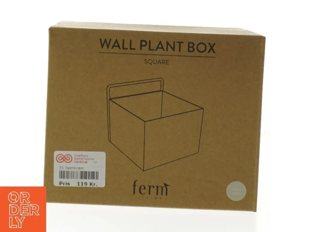 Billede 1 - Vægplanteboks, kvadratisk fra Ferm Living (str. 15x15x11 cm)