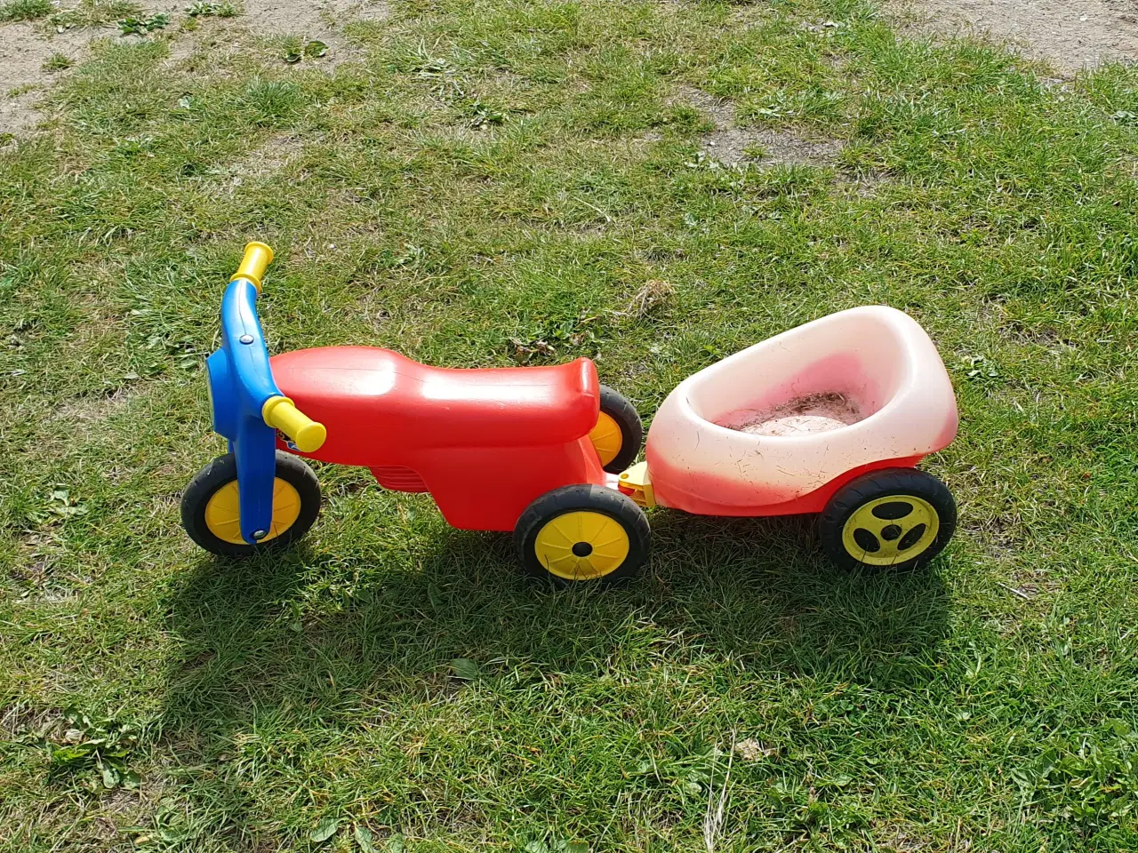 Billede 2 - Dantoy scooter med anhænger 