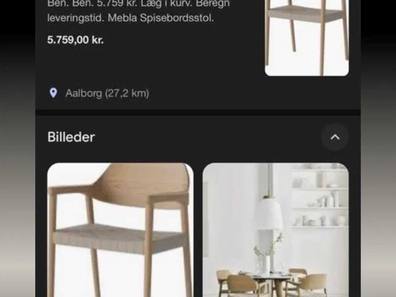Billede 5 - Spisebordsstole (Mebla) 4 stk sælges billig