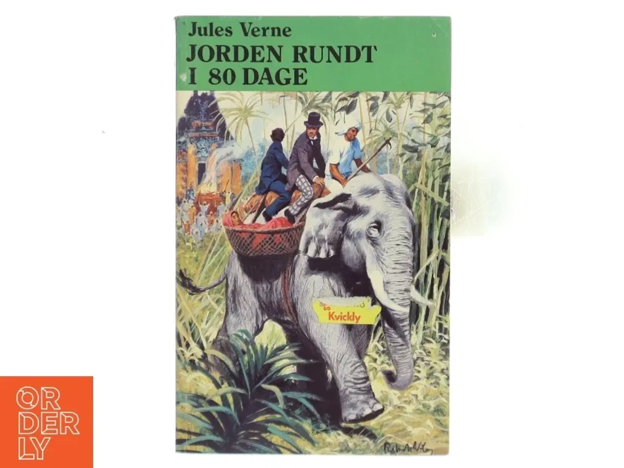 Billede 1 - Jorden rundt i 80 dage af Jules Verne (Bog)