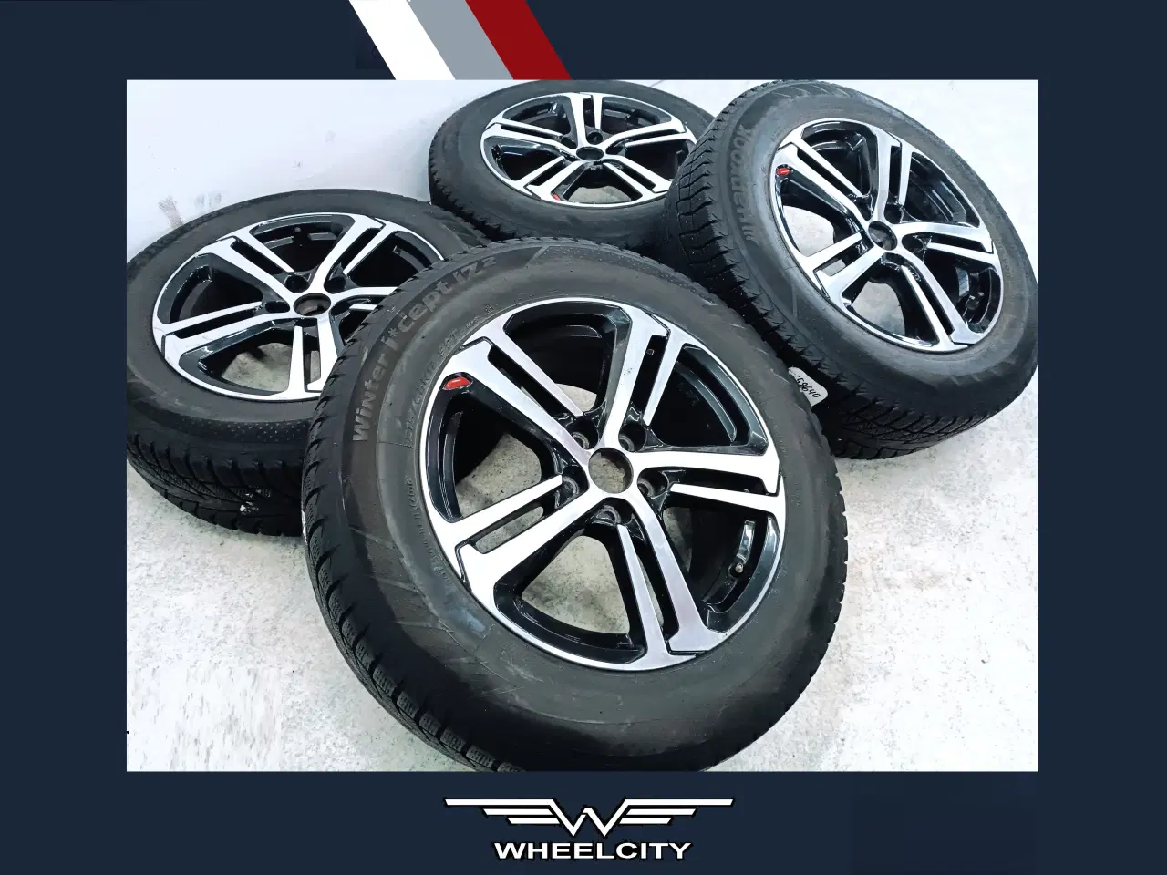 Billede 1 - 5x108 17" ET44 nav 65,1ø PEUGEOT vintersæt