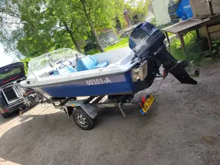 16fods almarine speedbåd med 40hk mercury